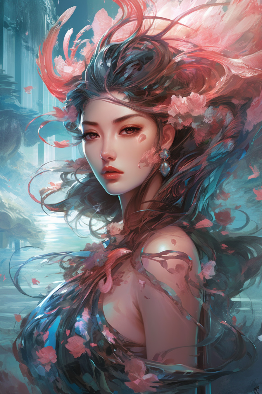 极具风格的卡通女性角色